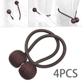 Maxbell 4 Pieces Curtain Ties Backs Modern Curtain Holders for Hotel Bedroom Outdoor