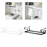 Maxbell Cabinet Hanging Basket Sturdy Storage Rack for Living Room Cabinet Household White