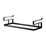 Maxbell Cabinet Hanging Basket Sturdy Storage Rack for Living Room Cabinet Household Black