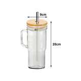 Maxbell Coffee Cup 24oz Fruit Juice Drink Glass Durable Jar Cup for Tea Milk Workout