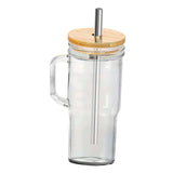 Maxbell Coffee Cup 24oz Fruit Juice Drink Glass Durable Jar Cup for Tea Milk Workout