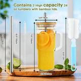 Maxbell Coffee Cup 24oz Fruit Juice Drink Glass Durable Jar Cup for Tea Milk Workout