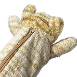 Maxbell Cat Shaped Pencil Case High Capacity Stuffed Animal Bag for Home Child Teens