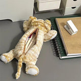 Maxbell Cat Shaped Pencil Case High Capacity Stuffed Animal Bag for Home Child Teens