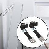 Maxbell TV Fixing Straps Furniture Security Anchors for Dresser Bookcase Flat Screen White Buckle 2PCS