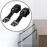 Maxbell TV Fixing Straps Furniture Security Anchors for Dresser Bookcase Flat Screen Black Buckle 2PCS