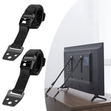 Maxbell TV Fixing Straps Furniture Security Anchors for Dresser Bookcase Flat Screen Black Buckle 2PCS