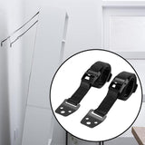 Maxbell TV Fixing Straps Furniture Security Anchors for Dresser Bookcase Flat Screen Black Buckle 2PCS