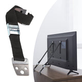 Maxbell TV Fixing Straps Furniture Security Anchors for Dresser Bookcase Flat Screen White Buckle 1PC