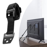 Maxbell TV Fixing Straps Furniture Security Anchors for Dresser Bookcase Flat Screen Black Buckle 1PC