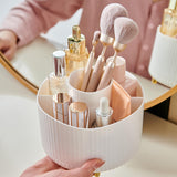 Maxbell Makeup Organizer Make up Holder Display Stand for Desktop Countertop Bedroom White