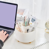 Maxbell Makeup Organizer Make up Holder Display Stand for Desktop Countertop Bedroom White