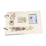 Maxbell Wedding Guest Book Rustic Hardcover Memorial Guestbook for Wedding Reception