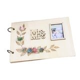 Maxbell Wedding Guest Book Rustic Hardcover Memorial Guestbook for Wedding Reception