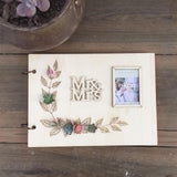 Maxbell Wedding Guest Book Rustic Hardcover Memorial Guestbook for Wedding Reception