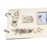 Maxbell Wedding Guest Book Rustic Hardcover Memorial Guestbook for Wedding Reception