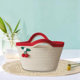 Maxbell Crochet Tote Bag Crochet Purse Portable Clutch Bag for Seaside Beach Outdoor