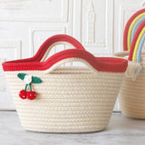 Maxbell Crochet Tote Bag Crochet Purse Portable Clutch Bag for Seaside Beach Outdoor