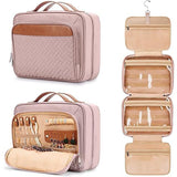 Maxbell Hanging Toiletry Bag Accessories Portable Men Jewelry Organizer Cosmetic Bag Pink