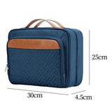 Maxbell Hanging Toiletry Bag Accessories Portable Men Jewelry Organizer Cosmetic Bag Dark Blue