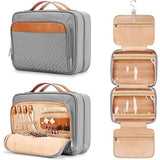 Maxbell Hanging Toiletry Bag Accessories Portable Men Jewelry Organizer Cosmetic Bag Grey