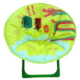 Maxbell Kids Folding Chair Lounge Lazy Chair Moon Chair for Park Patio Bedroom Light Green