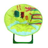 Maxbell Kids Folding Chair Lounge Lazy Chair Moon Chair for Park Patio Bedroom Light Green