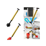 Maxbell Sink Plunger Heavy Duty Toilet Unblock for Washbasin Drain Blocked Pipe black