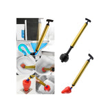 Maxbell Sink Plunger Heavy Duty Toilet Unblock for Washbasin Drain Blocked Pipe black