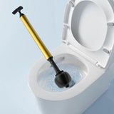 Maxbell Sink Plunger Heavy Duty Toilet Unblock for Washbasin Drain Blocked Pipe black