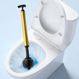 Maxbell Sink Plunger Heavy Duty Toilet Unblock for Washbasin Drain Blocked Pipe black