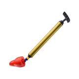Maxbell Sink Plunger Heavy Duty Toilet Unblock for Washbasin Drain Blocked Pipe red