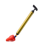 Maxbell Sink Plunger Heavy Duty Toilet Unblock for Washbasin Drain Blocked Pipe red