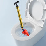 Maxbell Sink Plunger Heavy Duty Toilet Unblock for Washbasin Drain Blocked Pipe red