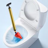 Maxbell Sink Plunger Heavy Duty Toilet Unblock for Washbasin Drain Blocked Pipe red