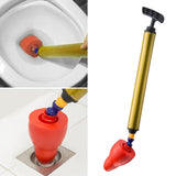 Maxbell Sink Plunger Heavy Duty Toilet Unblock for Washbasin Drain Blocked Pipe red