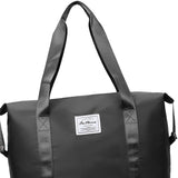 Maxbell Rolling Duffle Bag Apparel Tote Bag Pouch Wheeled for Outddor Sports Fitness black