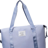 Maxbell Rolling Duffle Bag Apparel Tote Bag Pouch Wheeled for Outddor Sports Fitness light blue