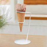 Maxbell Ice Cream Cone Stand Display Rack Cupcakes Holder for Baking Birthday Buffet White