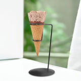 Maxbell Ice Cream Cone Stand Display Rack Cupcakes Holder for Baking Birthday Buffet Black