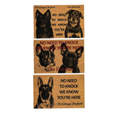 Maxbell Dog Door Mat Comfortable Decor Gift Front Door Mat for Bedroom Home Entrance 2 Dogs