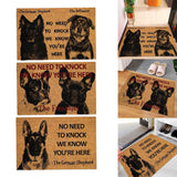 Maxbell Dog Door Mat Comfortable Decor Gift Front Door Mat for Bedroom Home Entrance 2 Dogs