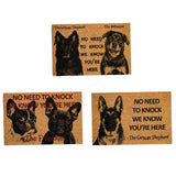 Maxbell Dog Door Mat Comfortable Decor Gift Front Door Mat for Bedroom Home Entrance 2 Dogs