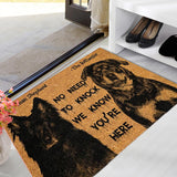 Maxbell Dog Door Mat Comfortable Decor Gift Front Door Mat for Bedroom Home Entrance 2 Dogs