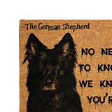 Maxbell Dog Door Mat Comfortable Decor Gift Front Door Mat for Bedroom Home Entrance 2 Dogs