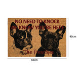 Maxbell Dog Door Mat Comfortable Decor Gift Front Door Mat for Bedroom Home Entrance French Bulldog