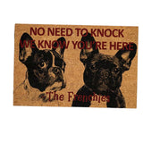 Maxbell Dog Door Mat Comfortable Decor Gift Front Door Mat for Bedroom Home Entrance French Bulldog