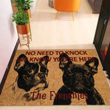 Maxbell Dog Door Mat Comfortable Decor Gift Front Door Mat for Bedroom Home Entrance French Bulldog