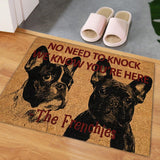 Maxbell Dog Door Mat Comfortable Decor Gift Front Door Mat for Bedroom Home Entrance French Bulldog