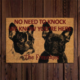 Maxbell Dog Door Mat Comfortable Decor Gift Front Door Mat for Bedroom Home Entrance French Bulldog